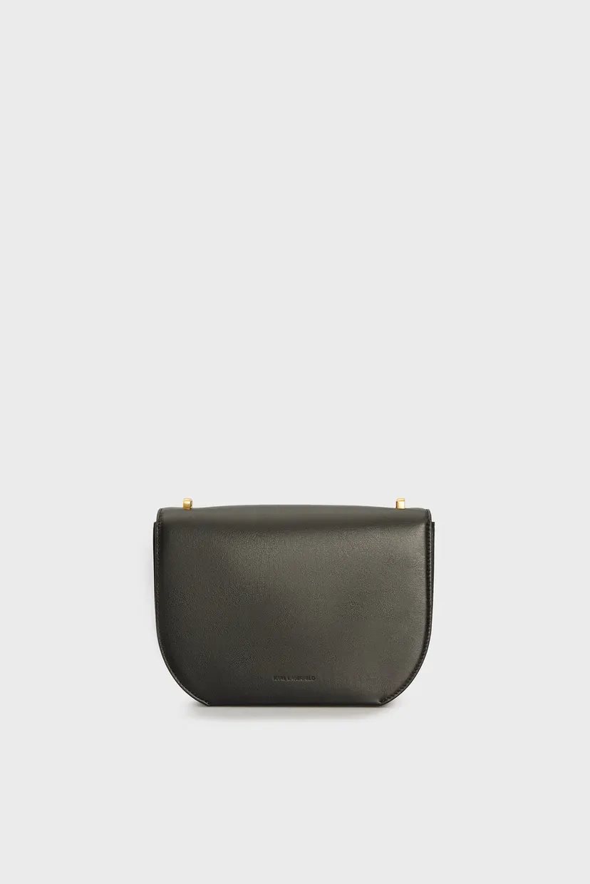 Жіноча чорна шкіряна сумка k forever md crossbody 4