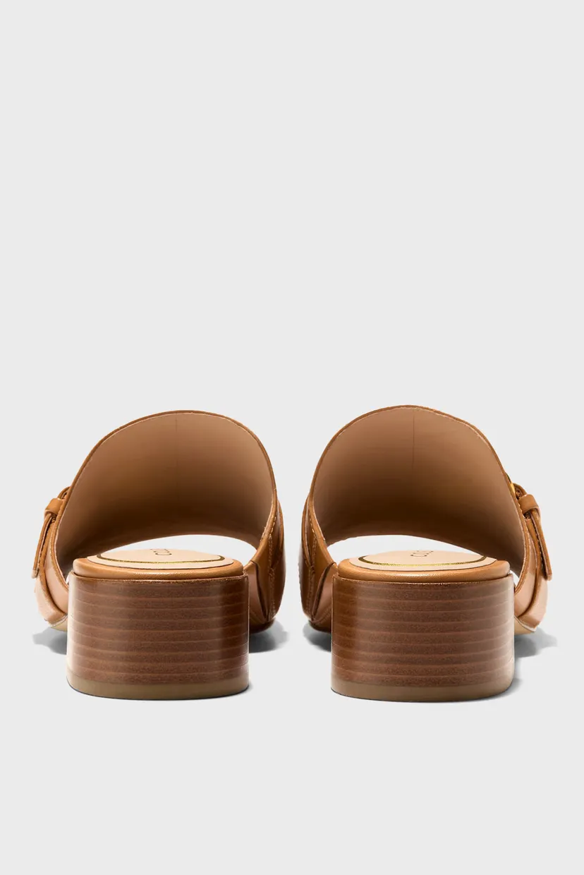 Жіночі коричневі шкіряні мюлі Crosby Slide Sandal 5
