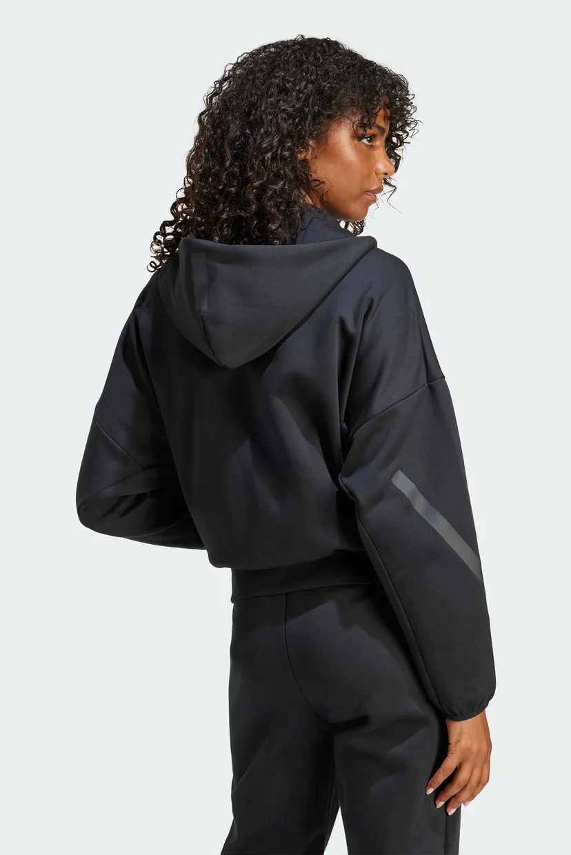 Жіноче чорне худі adidas Z.N.E. Full-Zip 3