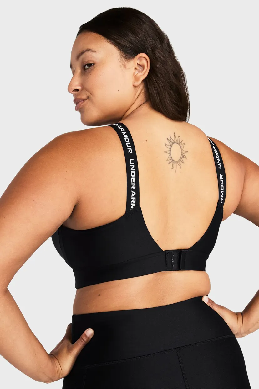 Женский черный топ UA Infinity Mid 2.0 Bra 4