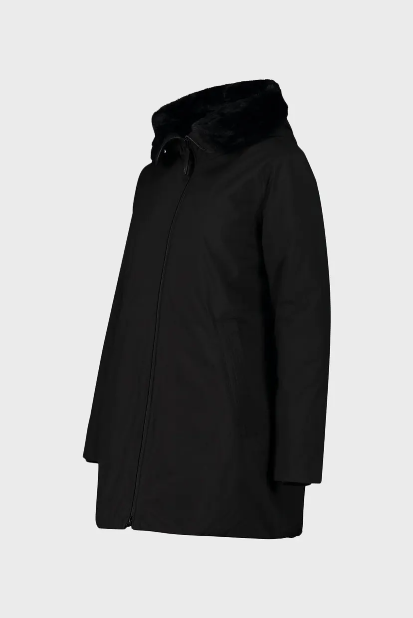 Женская черная парка FIX HOOD TWILL 4