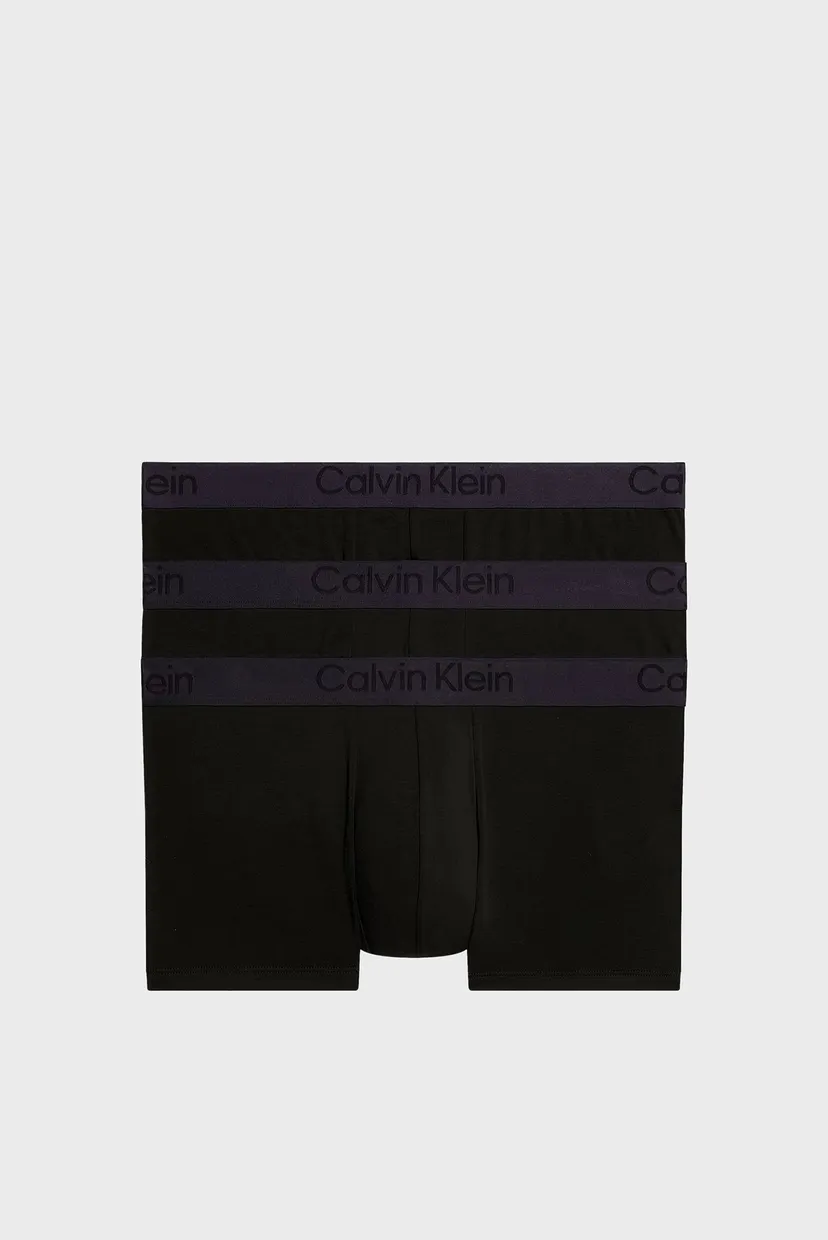 Мужские черные боксеры (3 шт) LOW RISE TRUNK 8