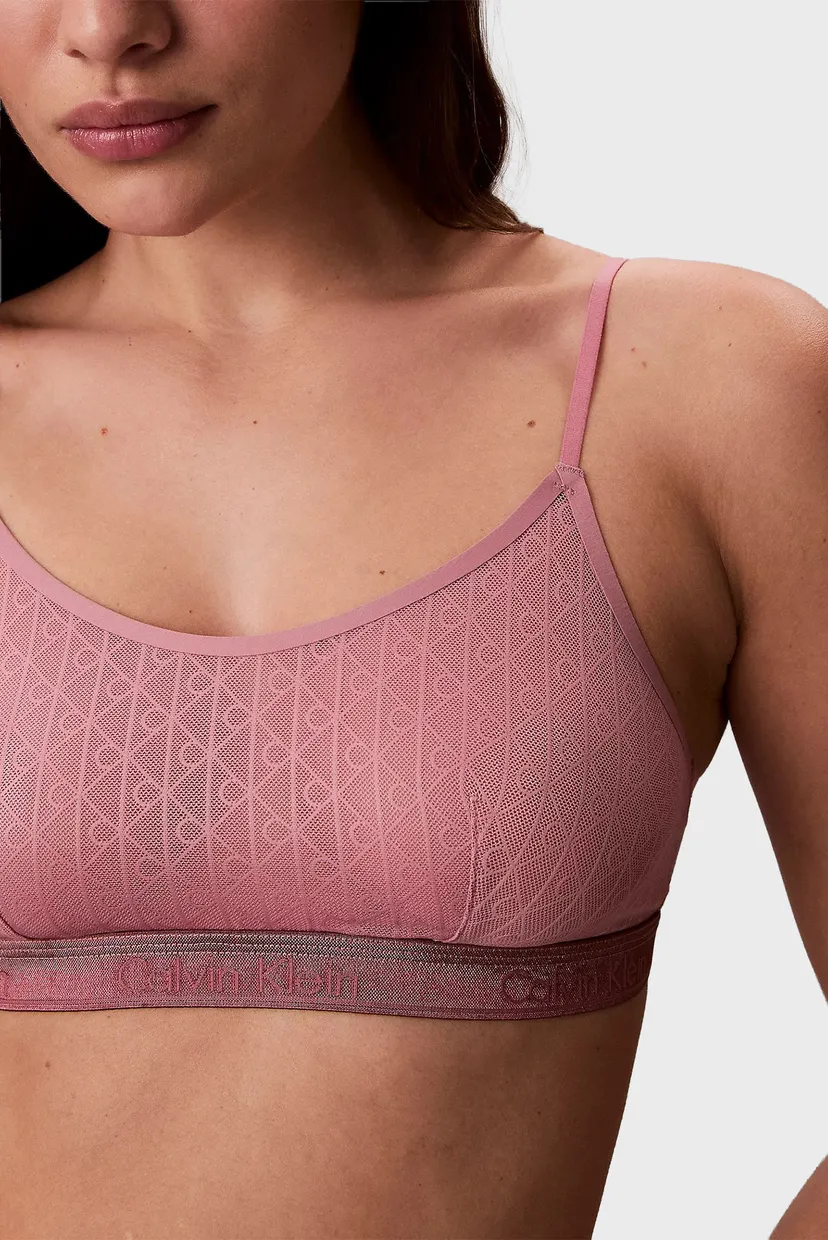 Женский розовый бюстгальтер UNLINED BRALETTE 5