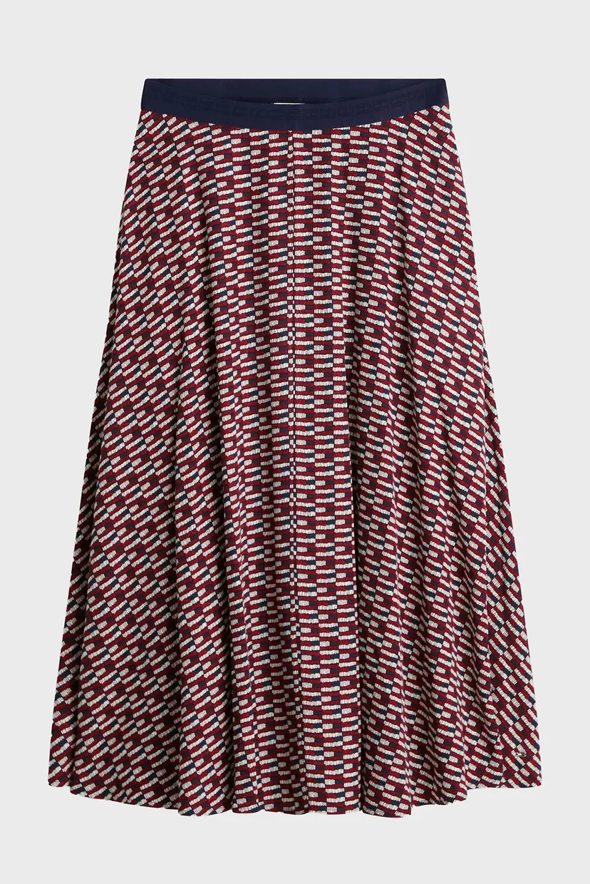 Жіноча спідниця з візерунком VIS TWILL A-LINE MIDI 5