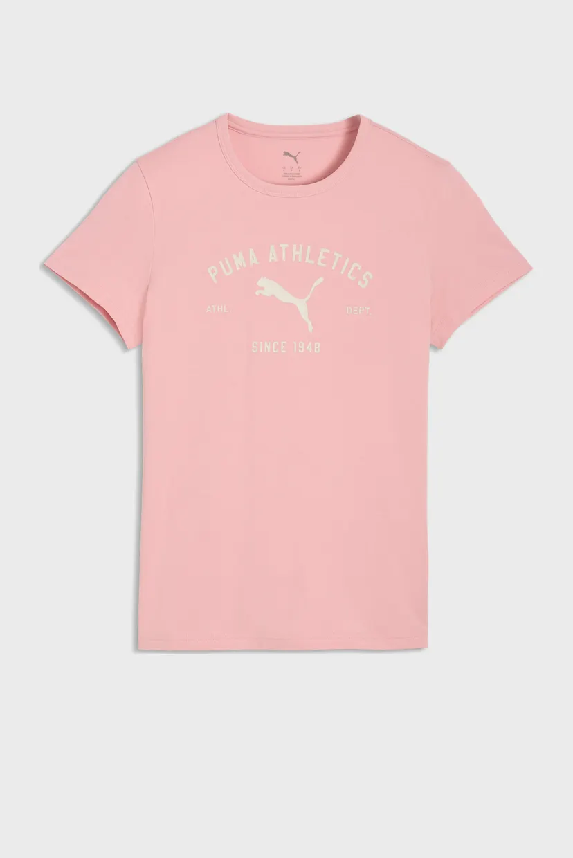Жіноча рожева футболка PUMA Class Graphic Tee Women 4