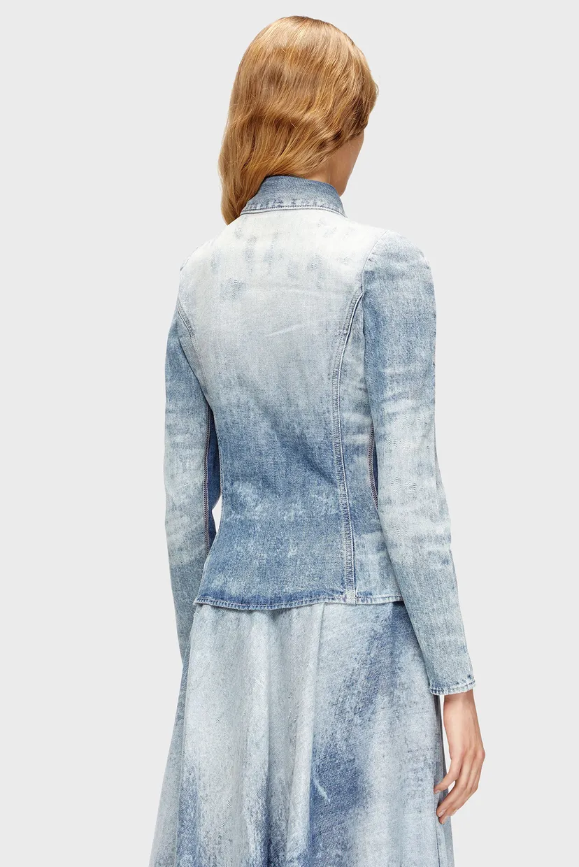 Жіноча блакитна джинсова сорочка CAMICIA 3