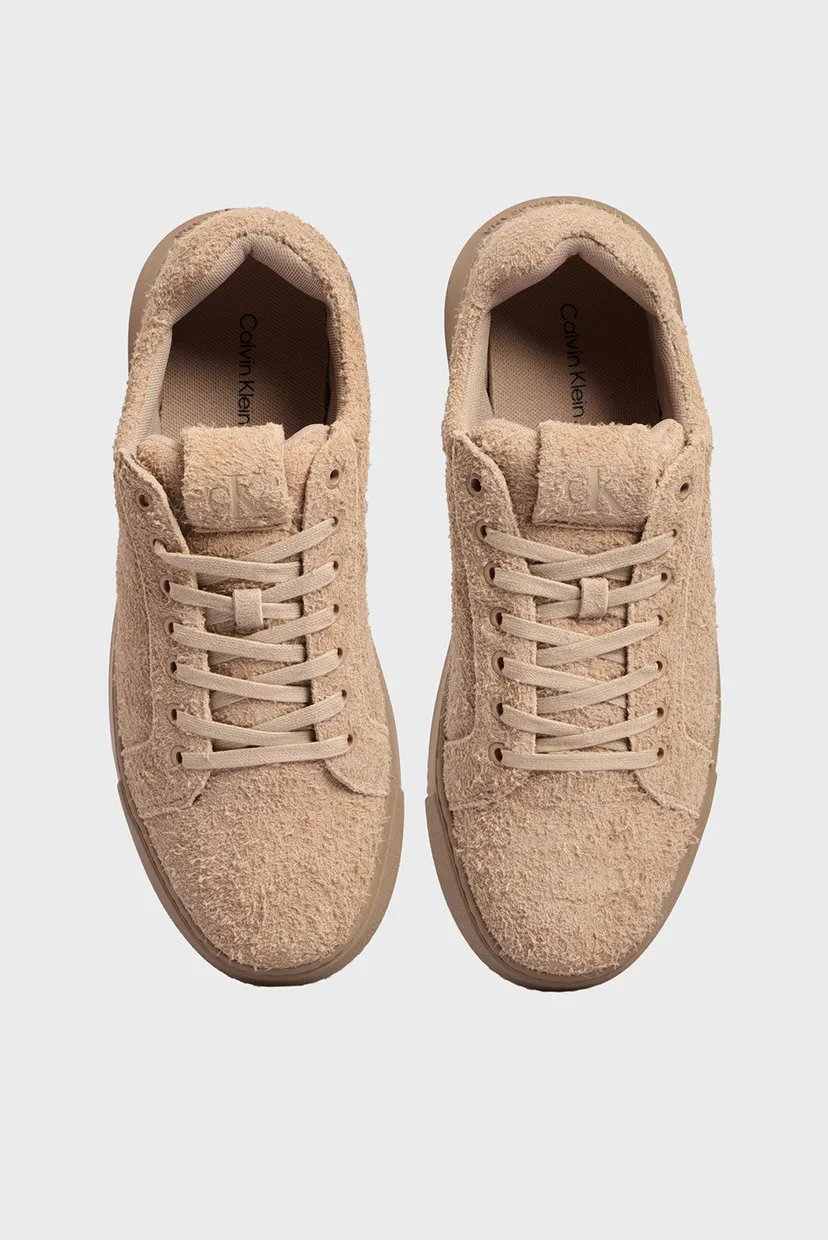 Чоловічі бежеві замшеві снікерси CHUNKY CUPSOLE LOW SUEDE 4