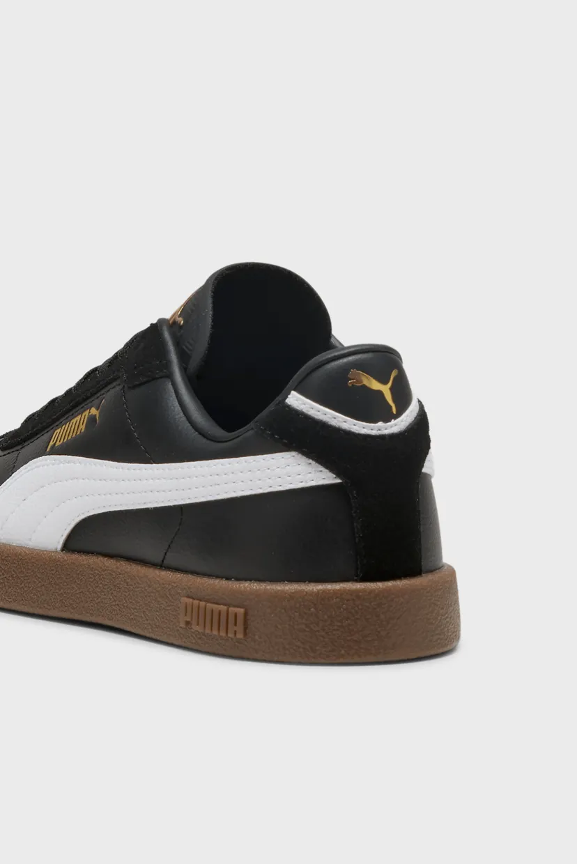 Детские черные кожаные сникерсы Club II Era Sneakers Youth 6