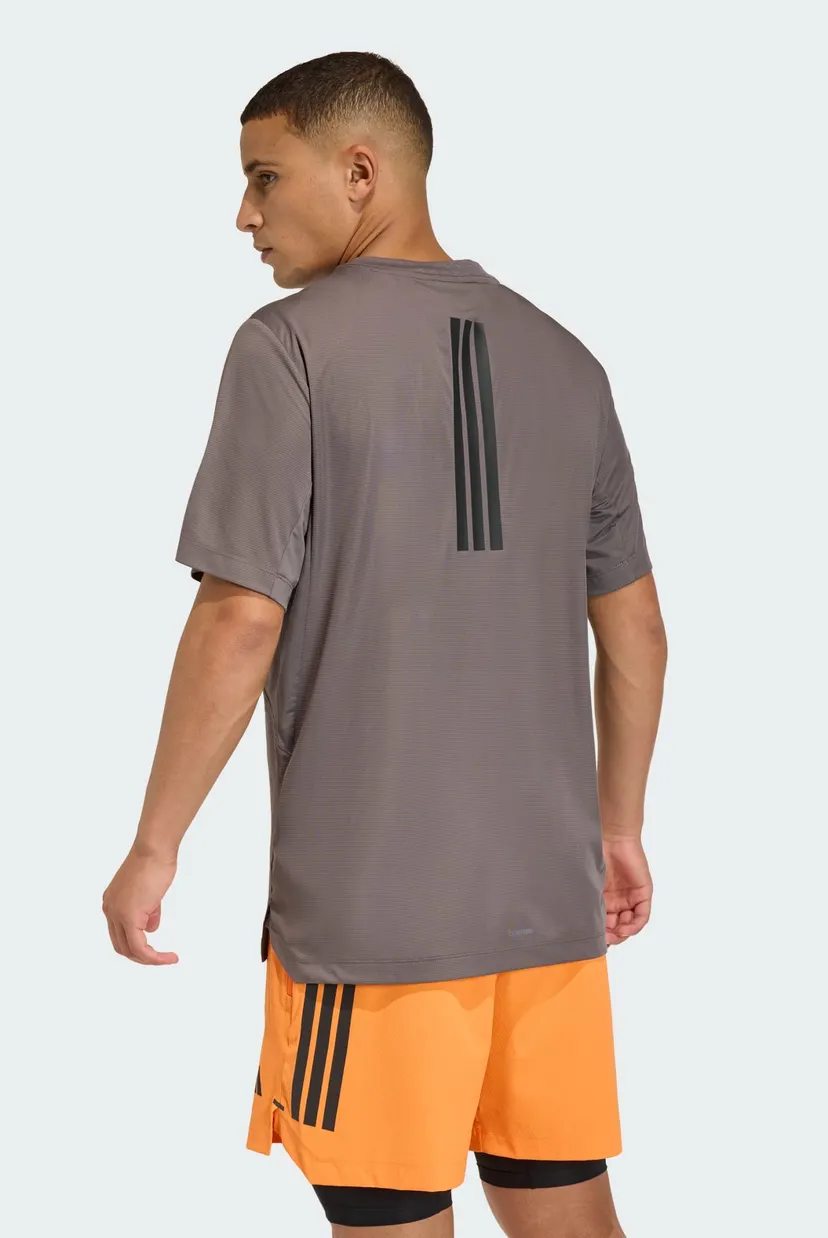 Мужская коричневая футболка D4T POWER 3 STRIPES 3