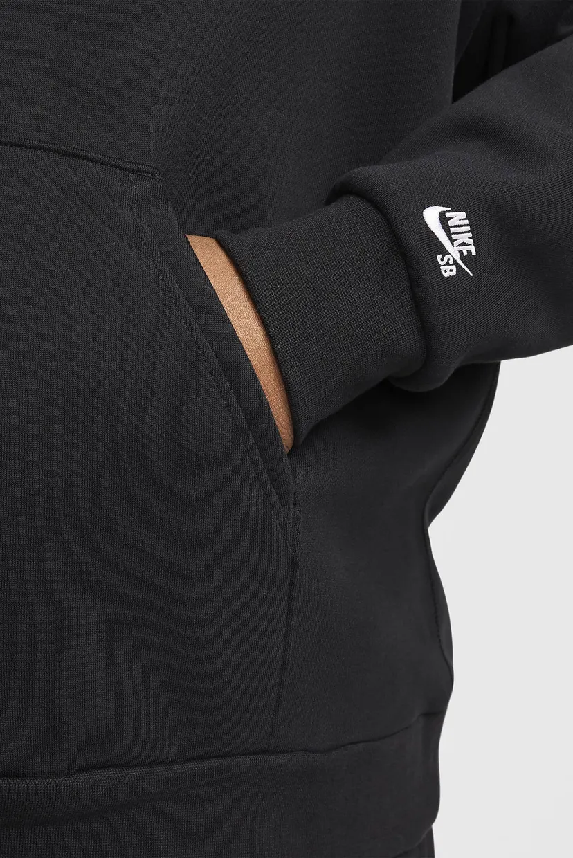 Черное худи SB Fleece Pullover Skate Hoodie (унисекс) 8
