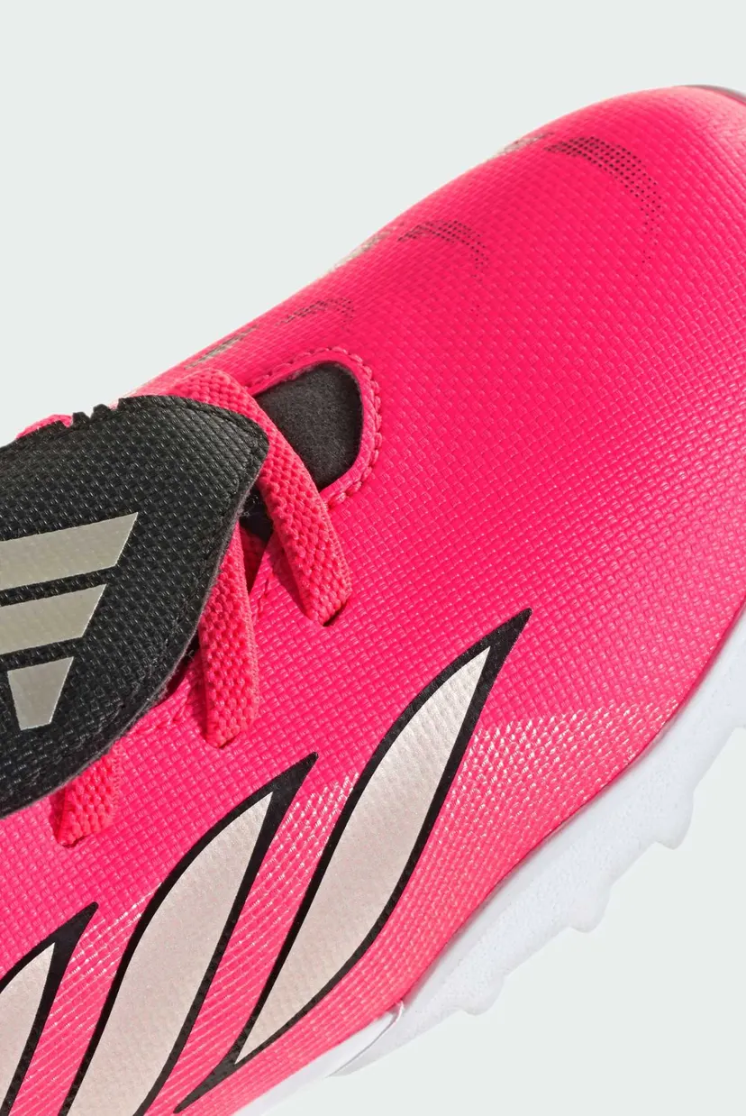Детские розовые сороконожки PREDATOR CLUB Fold-Over Tongue Elastic Laces Turf Football Kids 7