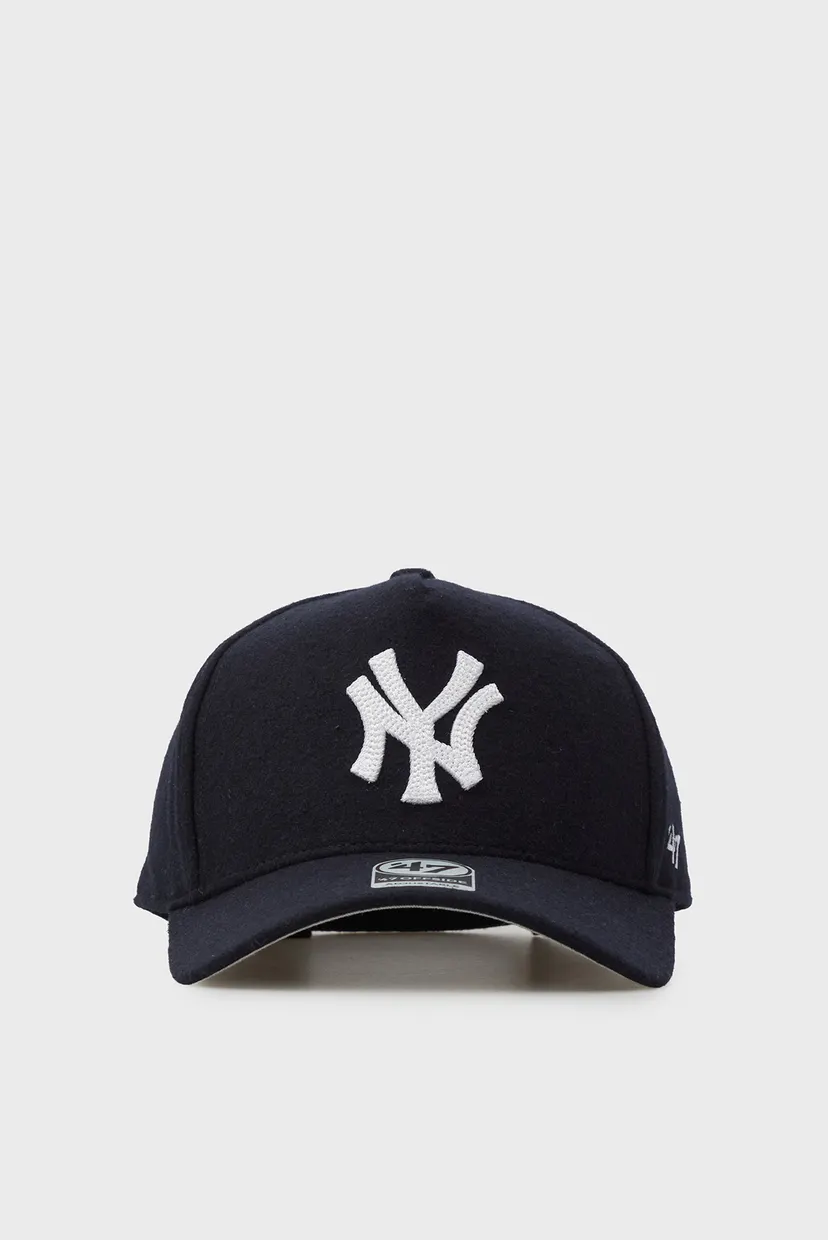 Темно-синя вовняна кепка NEW YORK YANKEES CHAIN STITCH 4