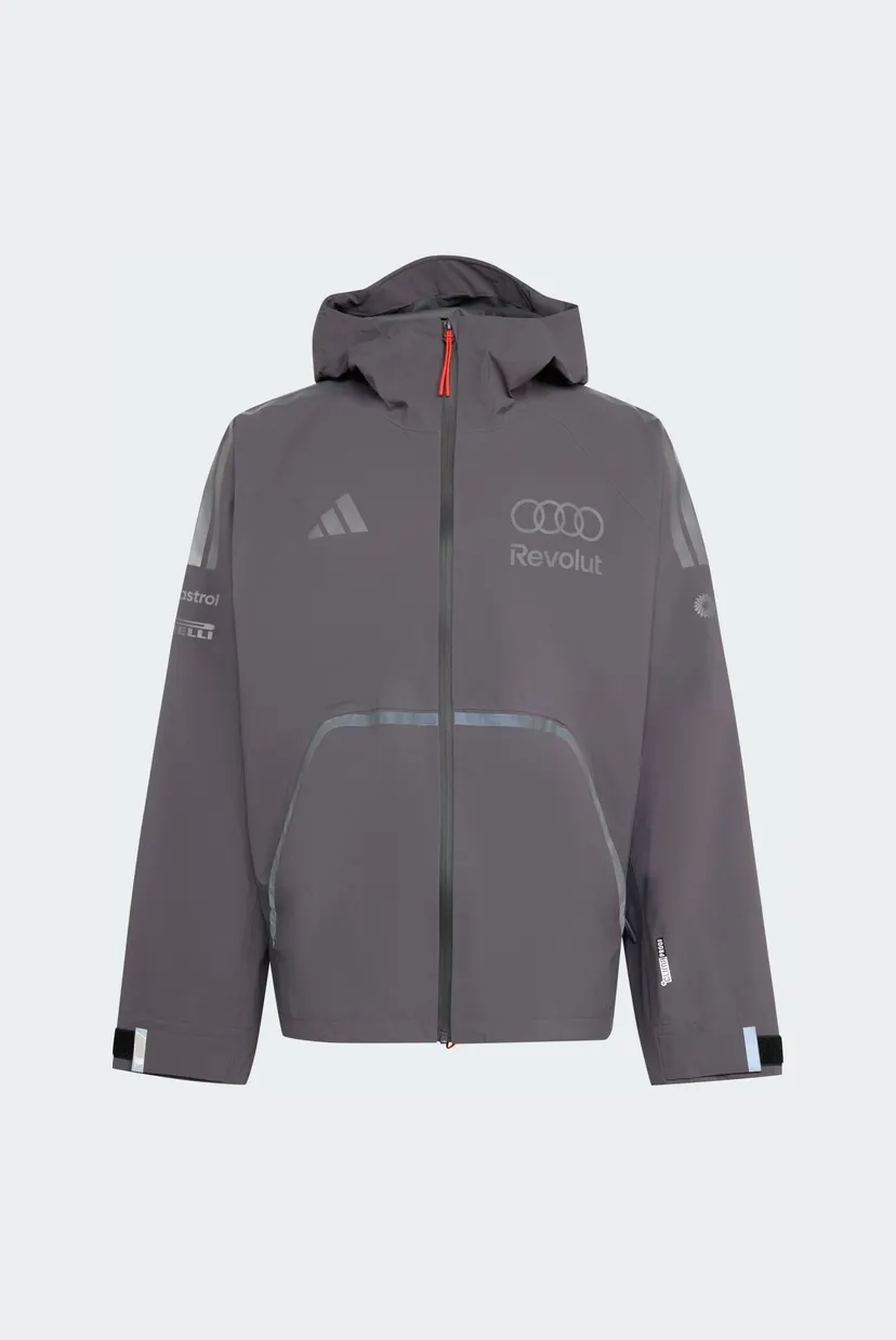 Мужская серая ветровка AUDI REVOLUT F1 TEAM ENGINEERS & MARKETING RAIN 7