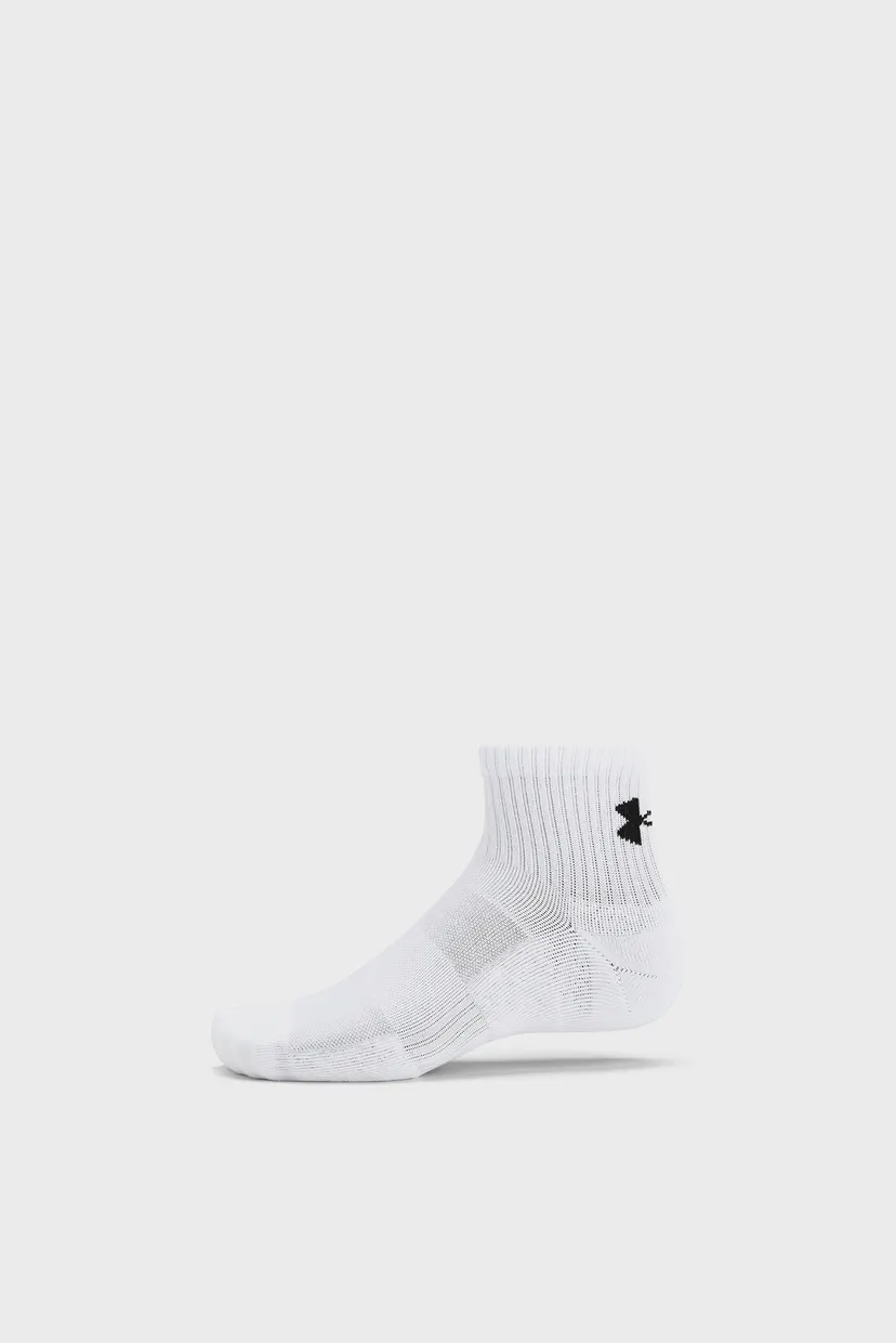 Білі шкарпетки (3 пари) Unisex UA TC 3pk Qtr 5