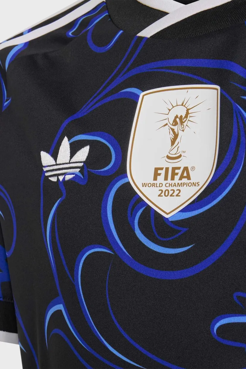 Дитяча чорна футболка з візерунком Argentina 26 Kids 3