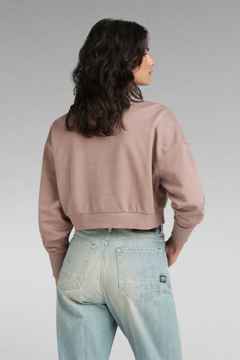 Жіноча рожева спортивна кофта Cropped zip loose sw 3