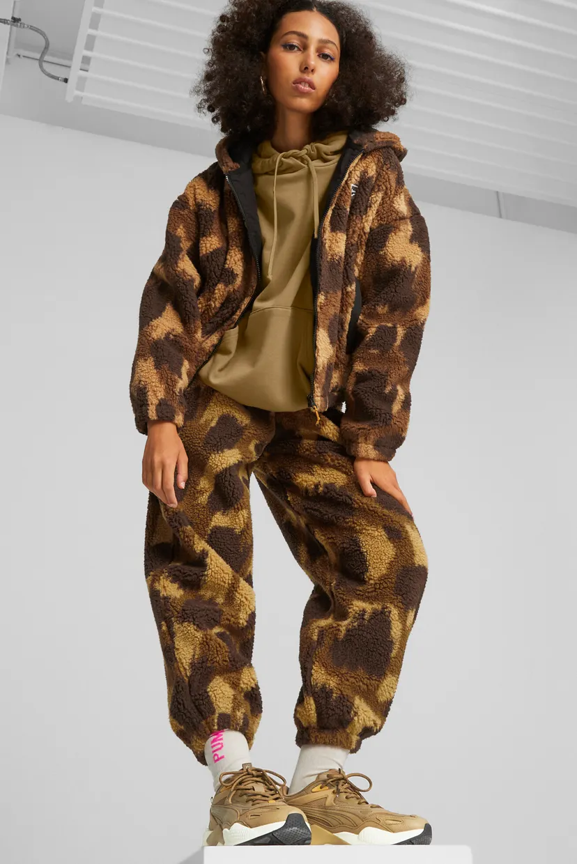 Жіноча коричнева куртка Downtown Women's Sherpa Jacket PUMA