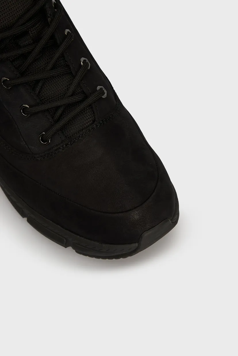 Мужские черные нубуковые хайтопы HILFIGER WARM NUBUCK HYBRID B 4
