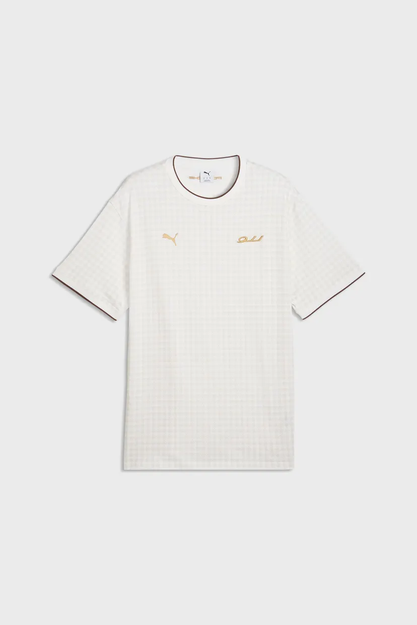 Мужская белая футболка в клетку Porsche Legacy Lifestyle Tee Men 4