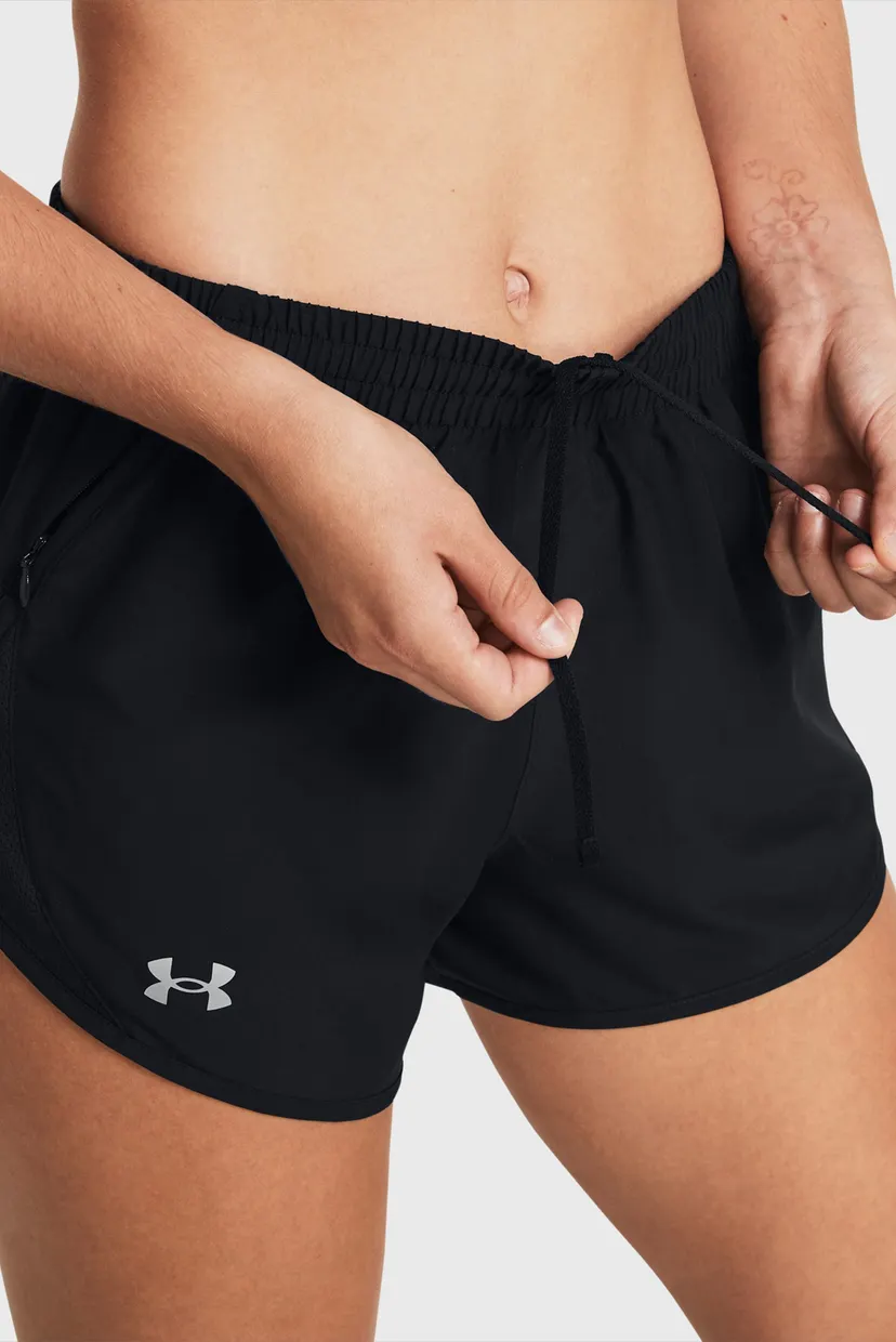 Жіночі чорні шорти UA Fly By 3'' Shorts 4