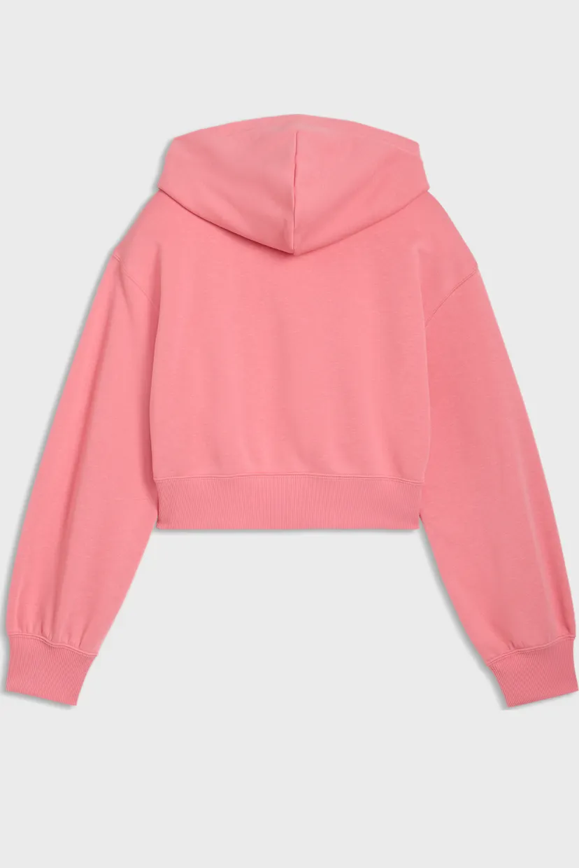 Детское розовое худи WARDROBE ESS Short Length Hoodie Youth 5