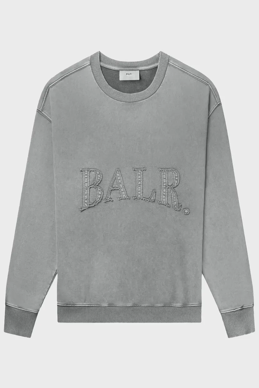Чоловічий сірий світшот Urban Washed Box Crewneck 5