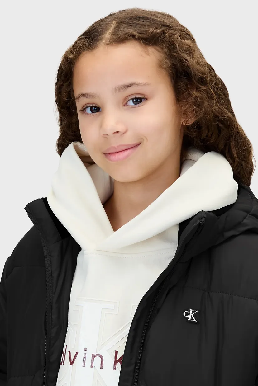 Дитяча чорна куртка CK SHORT PUFFER JACKET 7