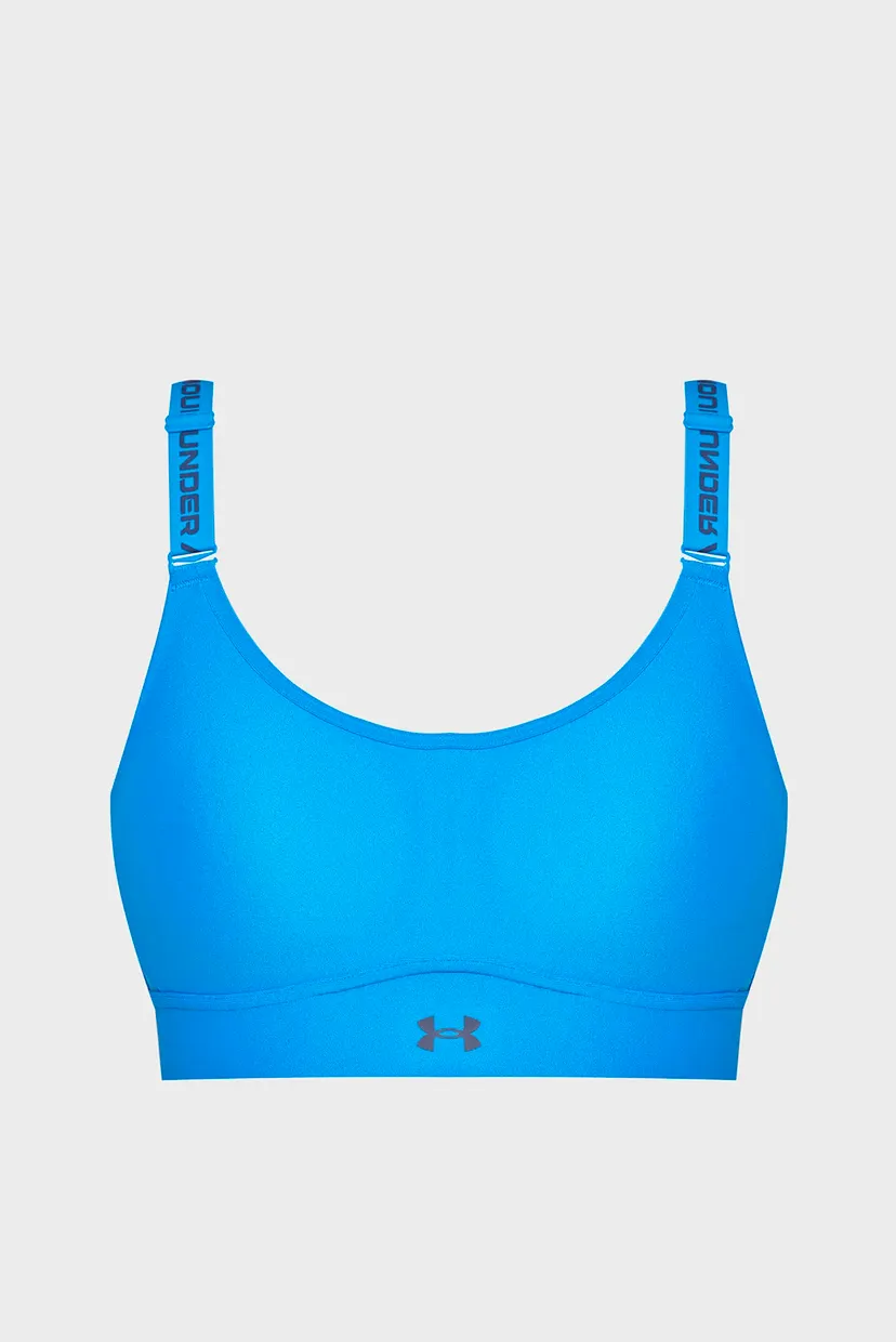 Жіночий синій бюстгальтер UA Infinity Mid 2.0 Bra 6