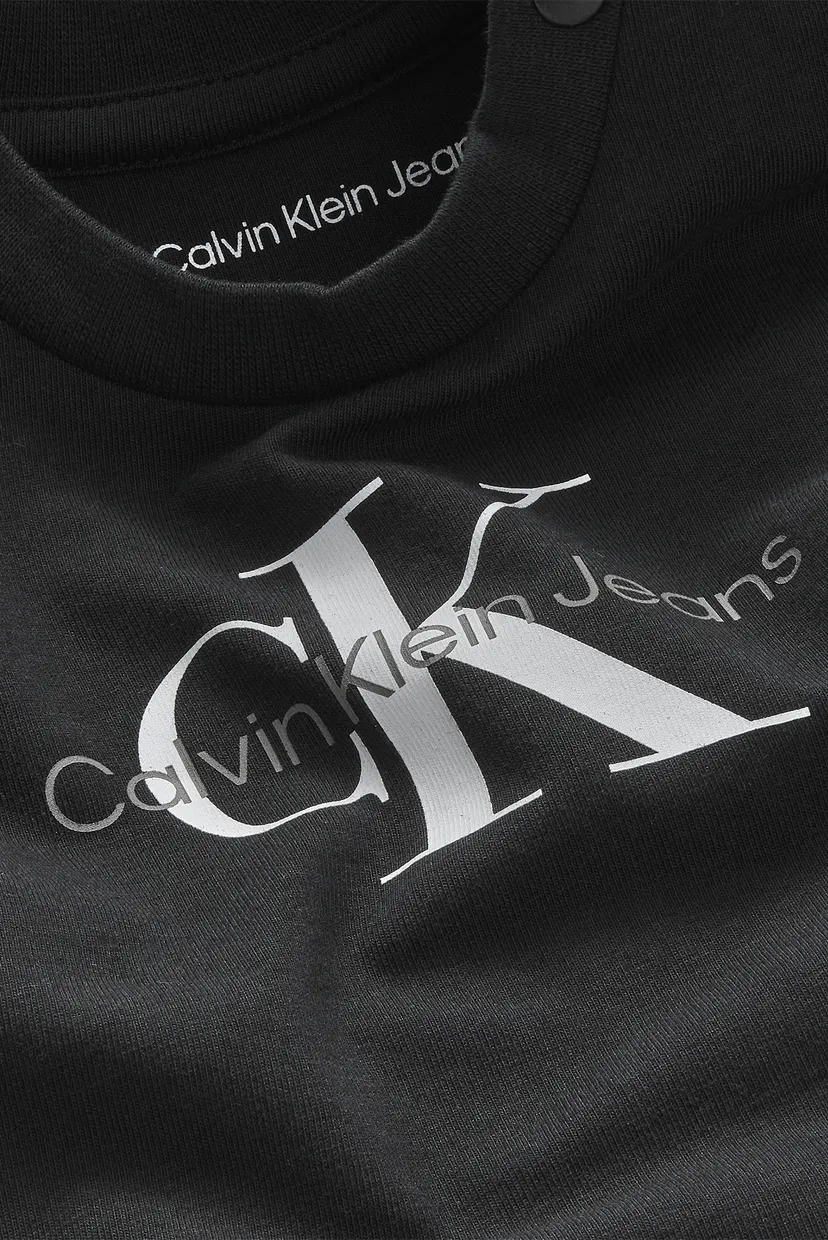 Дитячий чорний лонгслів MONOGRAM 3