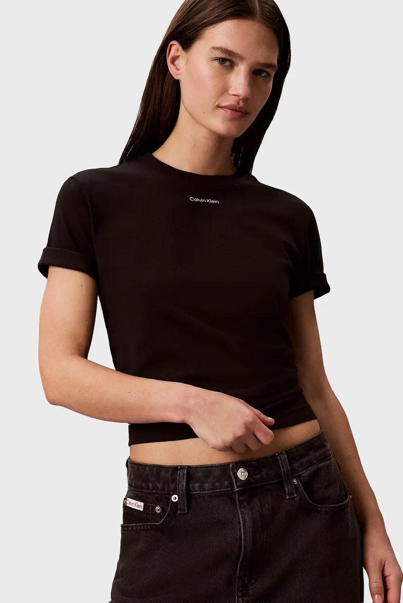 Жіноча чорна футболка SS 20s CLASSIC LOGO 5