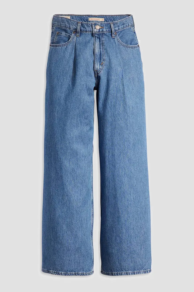 Женские синие джинсы Baggy Dad Wide Leg 6