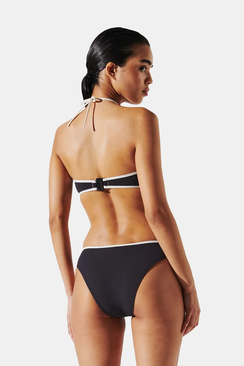 Женский черный лиф от купальника HOTEL KARL RIB HALTER BANDEAU 3
