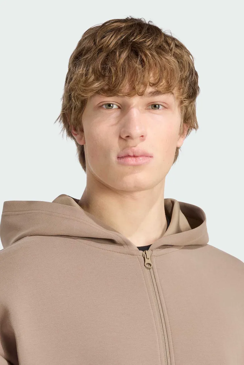 Чоловіче бежеве худі SOFT LUX FULL-ZIP 4