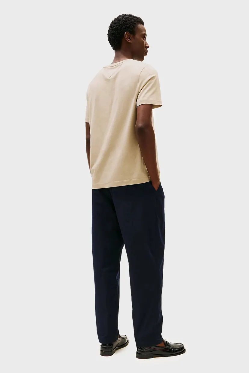 Чоловіча бежева футболка ESS SEASONAL REG FIT SOLID TEE 3