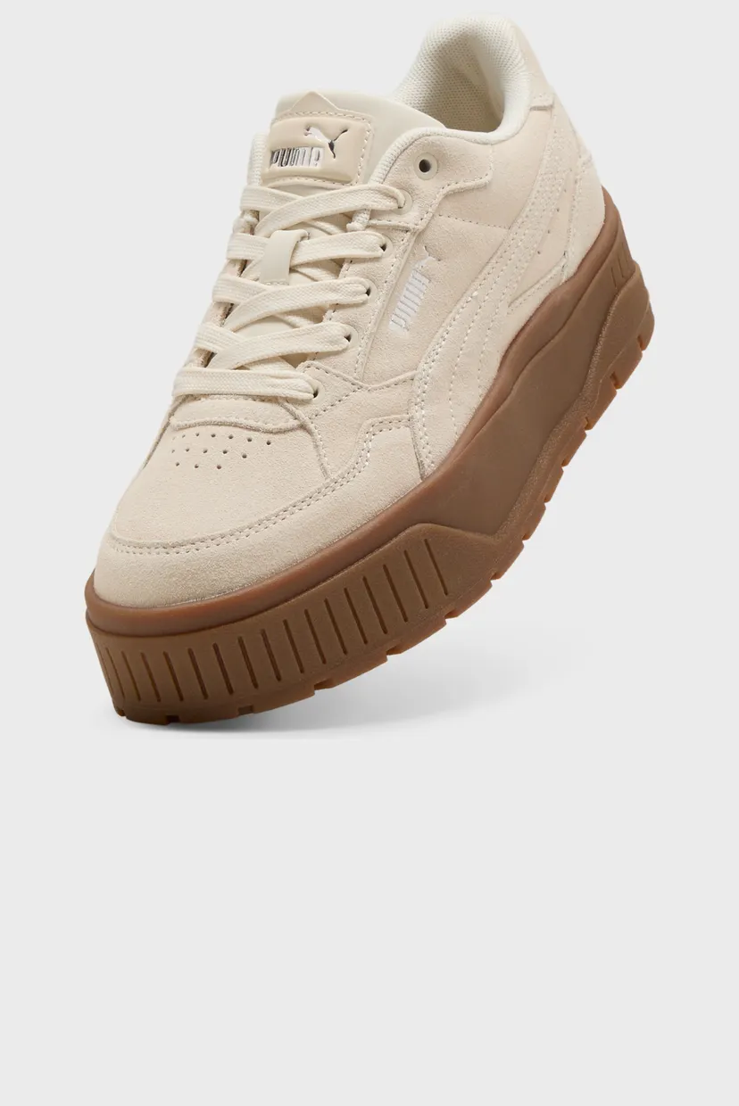 Женские бежевые замшевые сникерсы Karmen II Idol Suede Sneakers Women 5