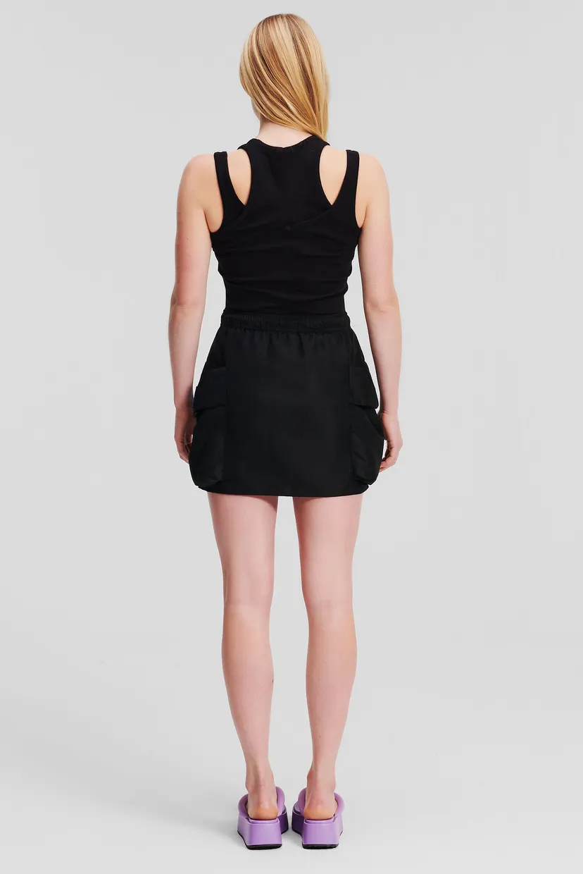 Жіноча чорна спідниця KLJ UTILITY POCKET SKIRT 3