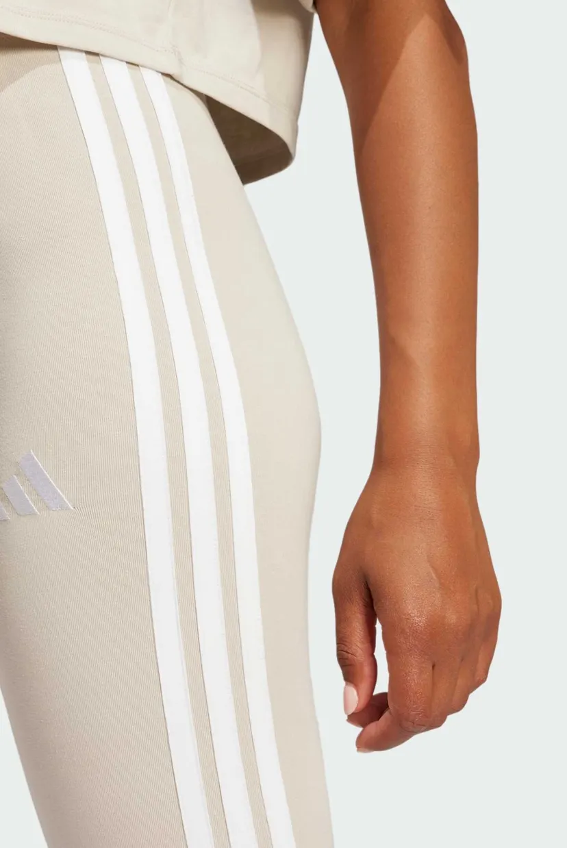 Жіночі бежеві тайтси Essentials 3-Stripes Cotton 5