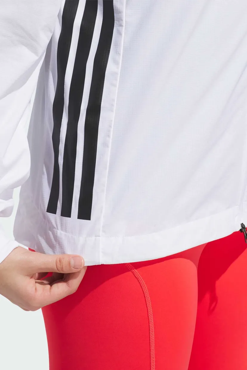 Женская белая ветровка Adizero 5
