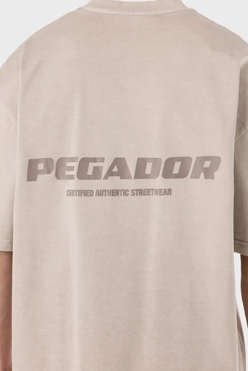 Чоловіча бежева футболка COLNE LOGO OVERSIZED 4