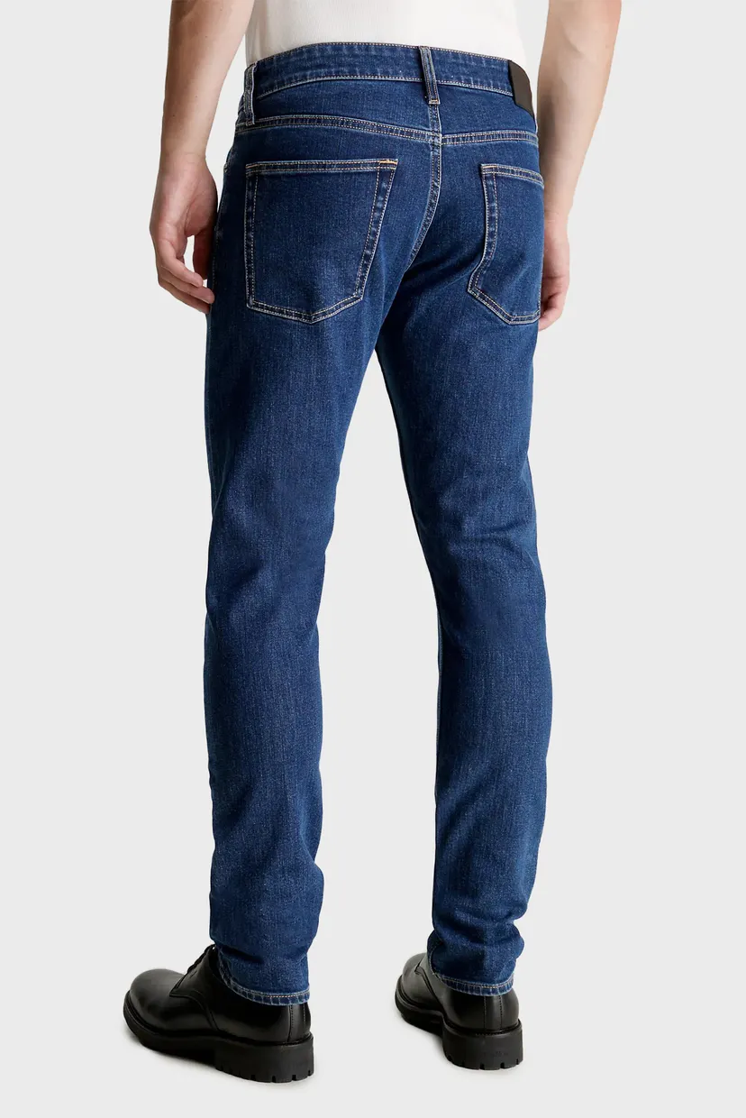 Мужские темно-синие джинсы SLIM FIT DARK MID BLUE 3