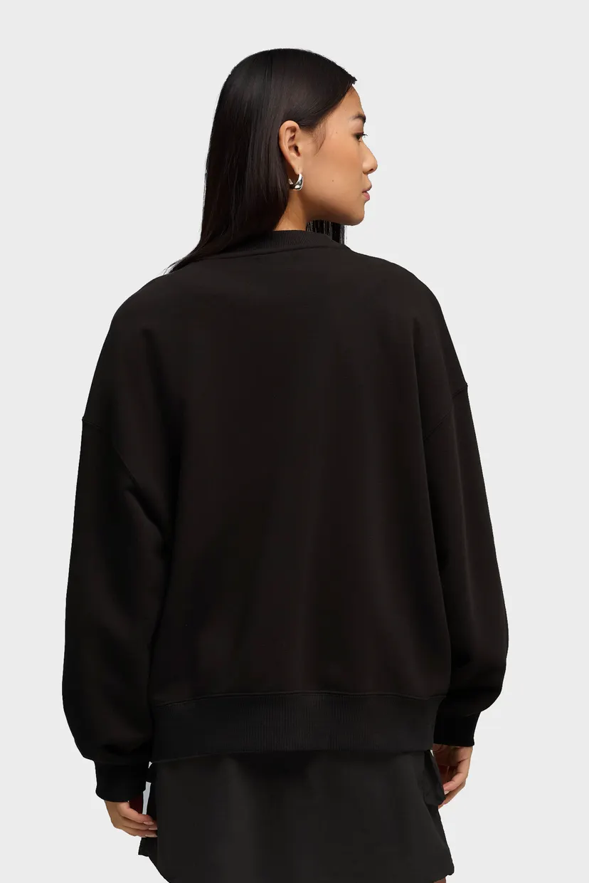 Женский черный свитшот Wardrobe Essentials Oversized Sweatshirt Women 3