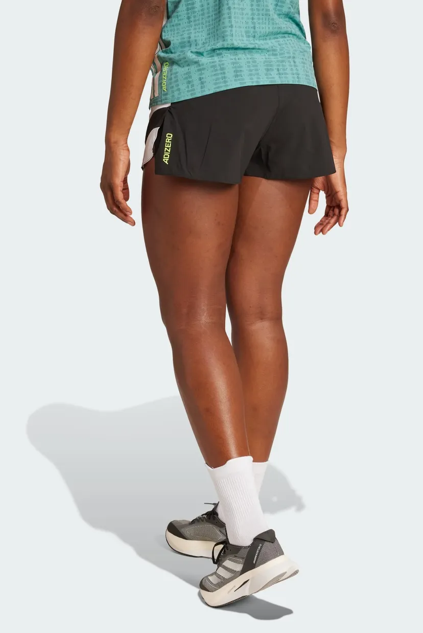 Женские черные шорты Adizero Archive Running Gel 3