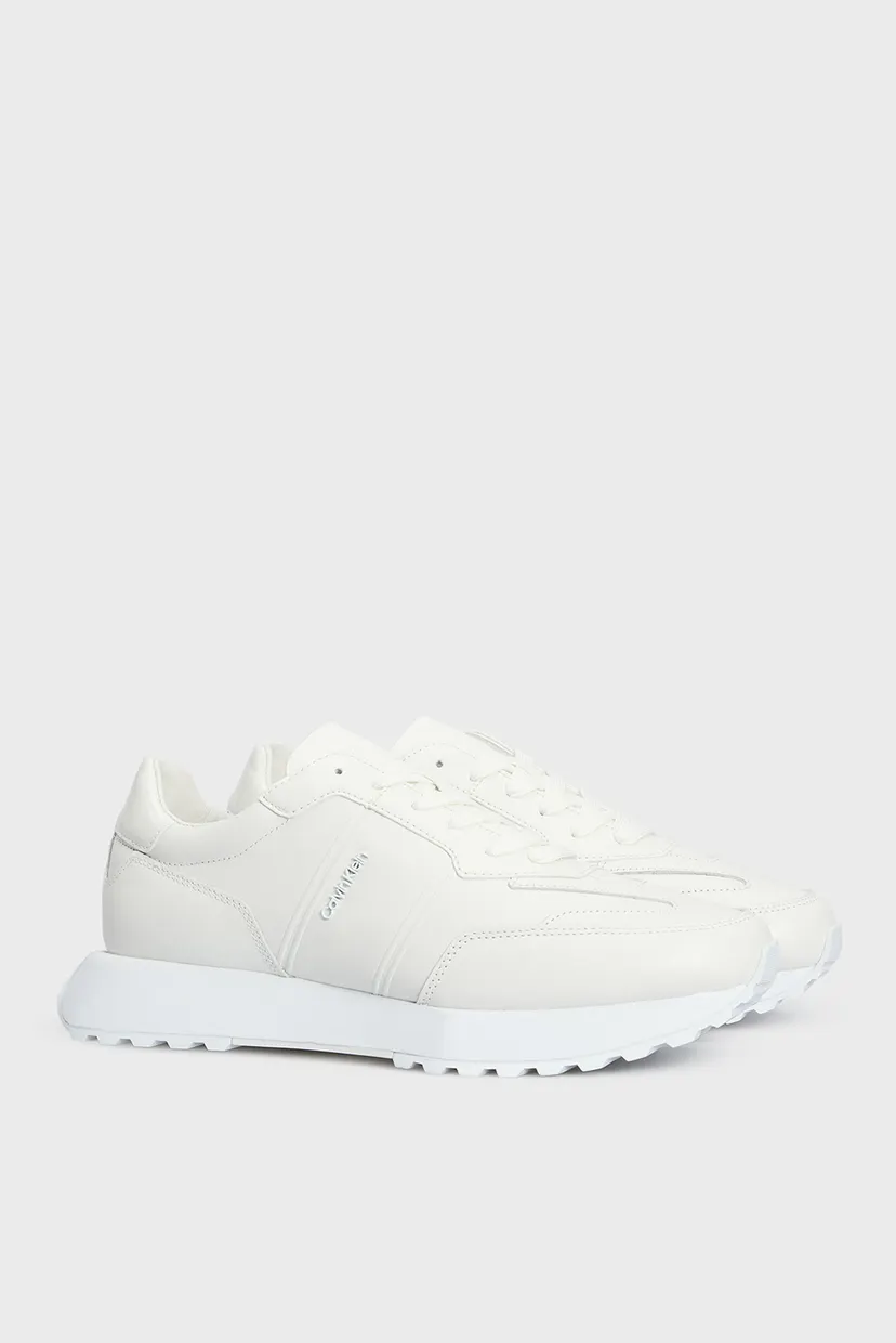 Чоловічі білі шкіряні кросівки LOW TOP LACE UP LTH W/ HF 3