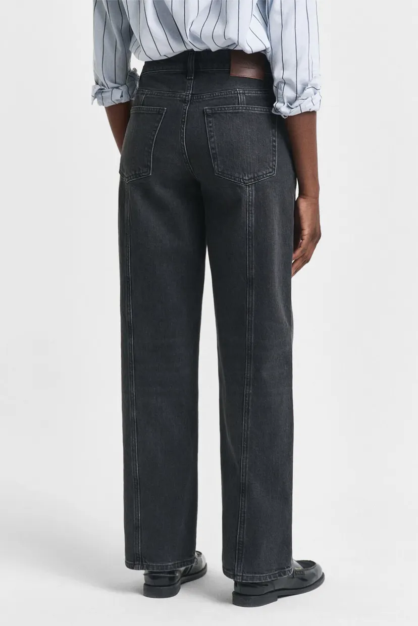 Женские темно-серые джинсы RELAXED STRETCH SEAM JEANS 3