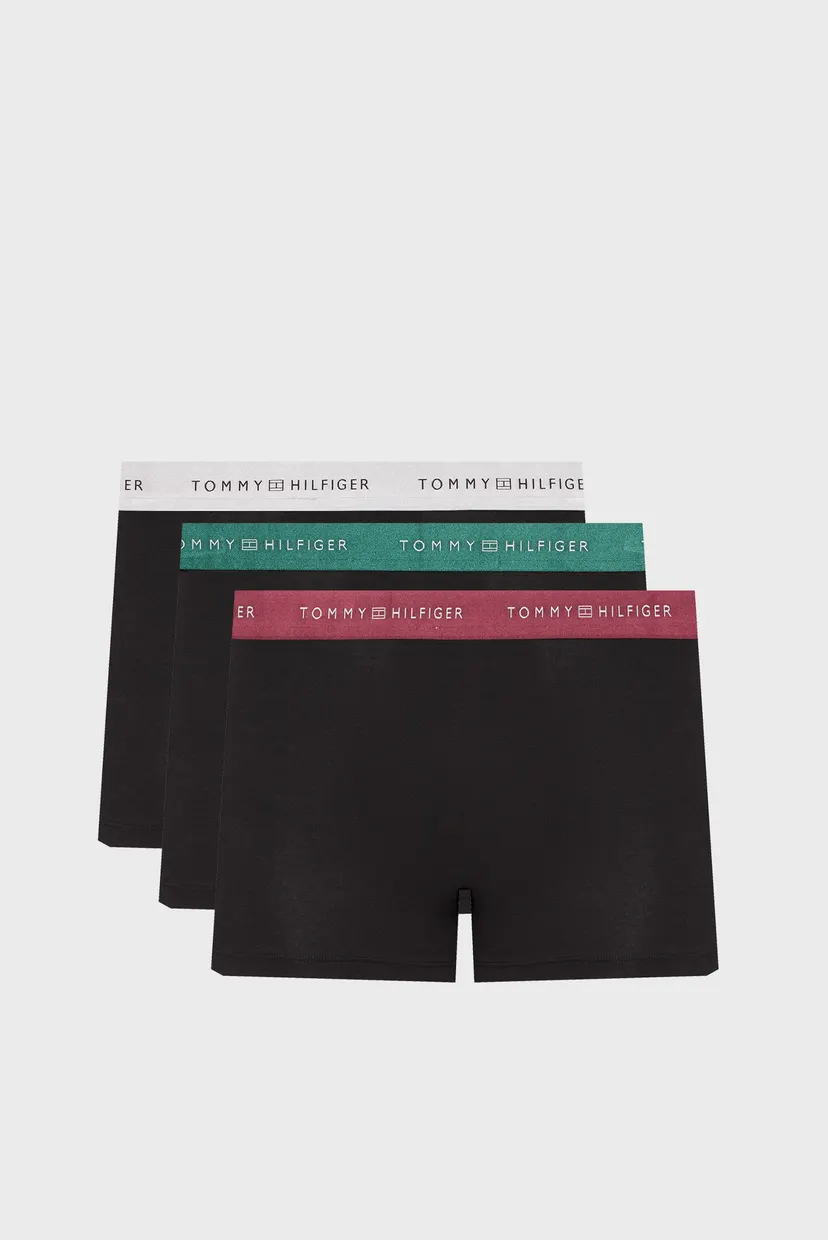 Мужские черные боксеры (3 шт) TRUNK METALLIC WB 9