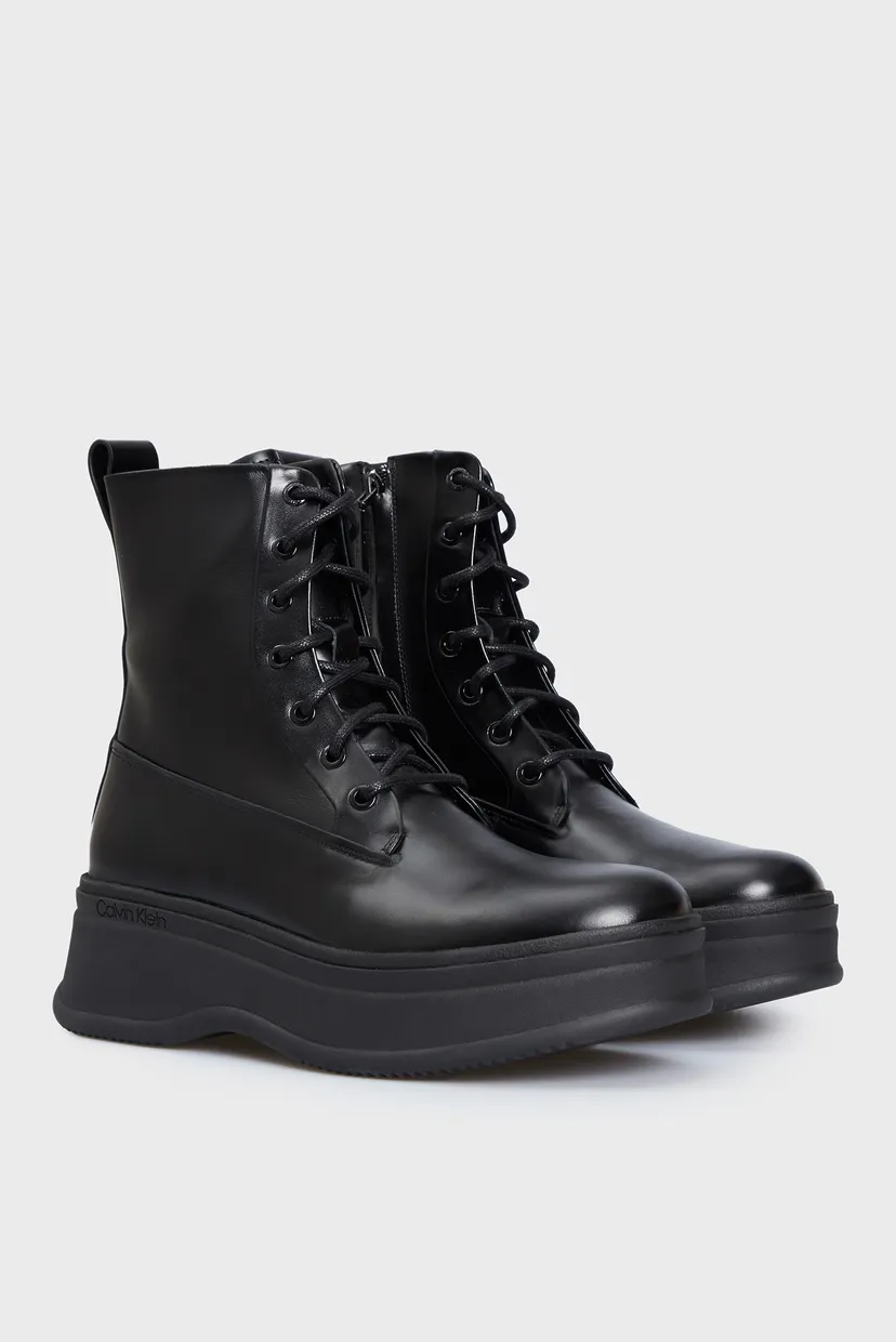 Жіночі чорні шкіряні черевики PITCHED COMBAT BOOT 3