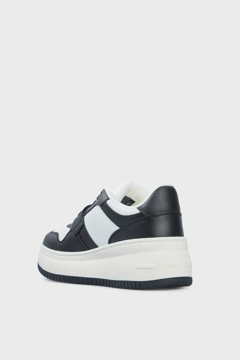 Жіночі шкіряні снікерси TJW RETRO BASKET FLATFORM VELCRO 5
