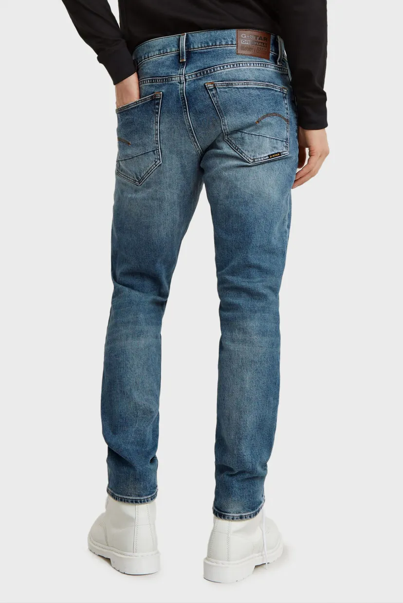 Мужские синие джинсы 3301 Straight Tapered 3