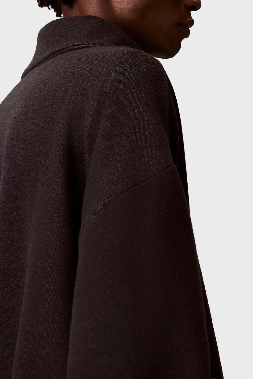 Чоловіча чорна кофта BRUSHED ZIP 6