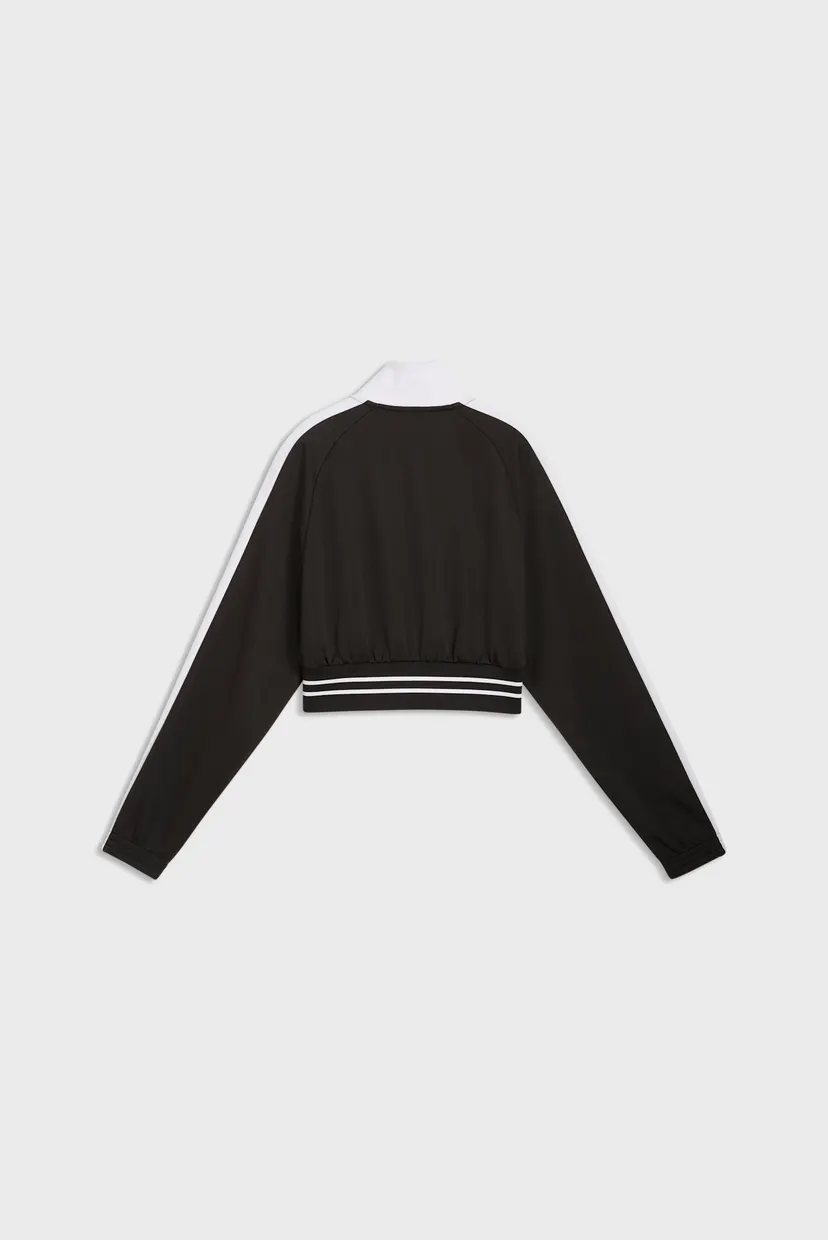Женская черная спортивная кофта T7 Cropped Track Jacket Women 5